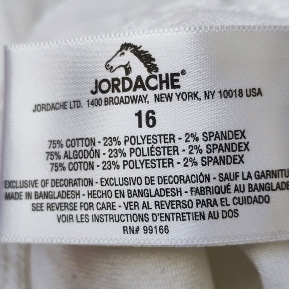 Jordache jean short white women's size 16 - Picture 5 of 8